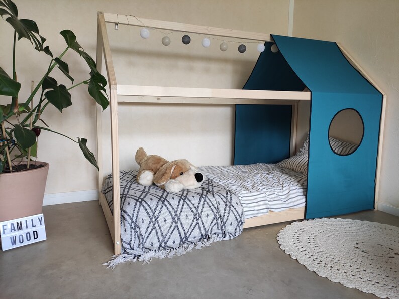 rideau pour lit cabane