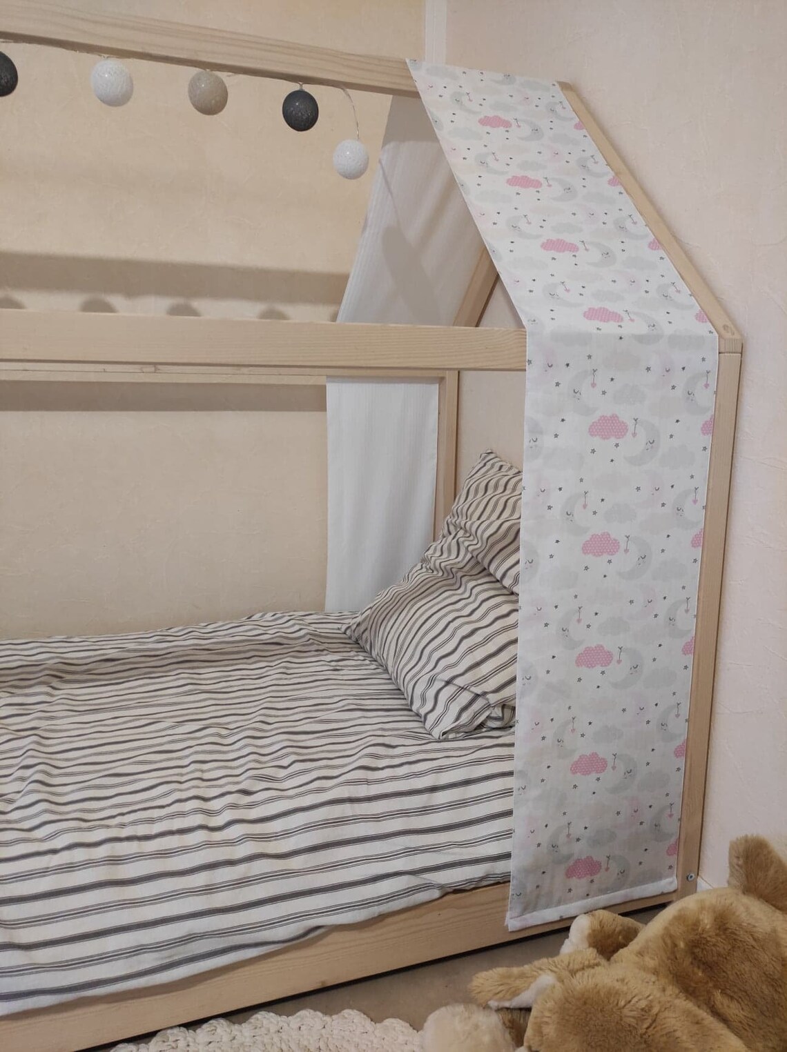 rideau pour lit cabane