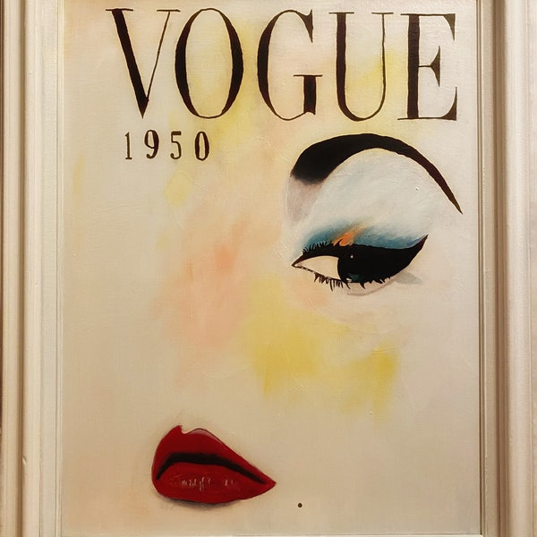 Vogue 1950 Poster - Etsy