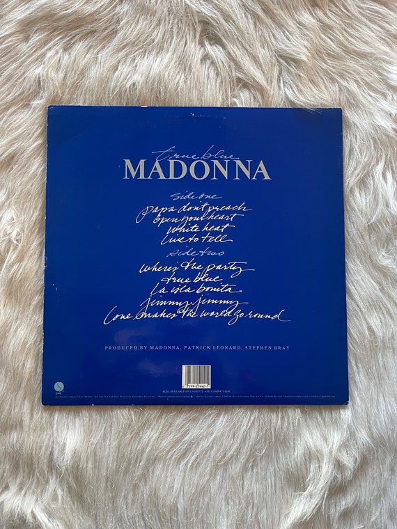 マドンナ　TRUE BLUE 　US盤 限定 ブルーカラー盤 レコード 7\" マドンナ – True Blue = トゥルー・ブルー – Vinyl (Poster
