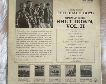 Beach Boys-shut Down Volume 2 MONO - Etsy