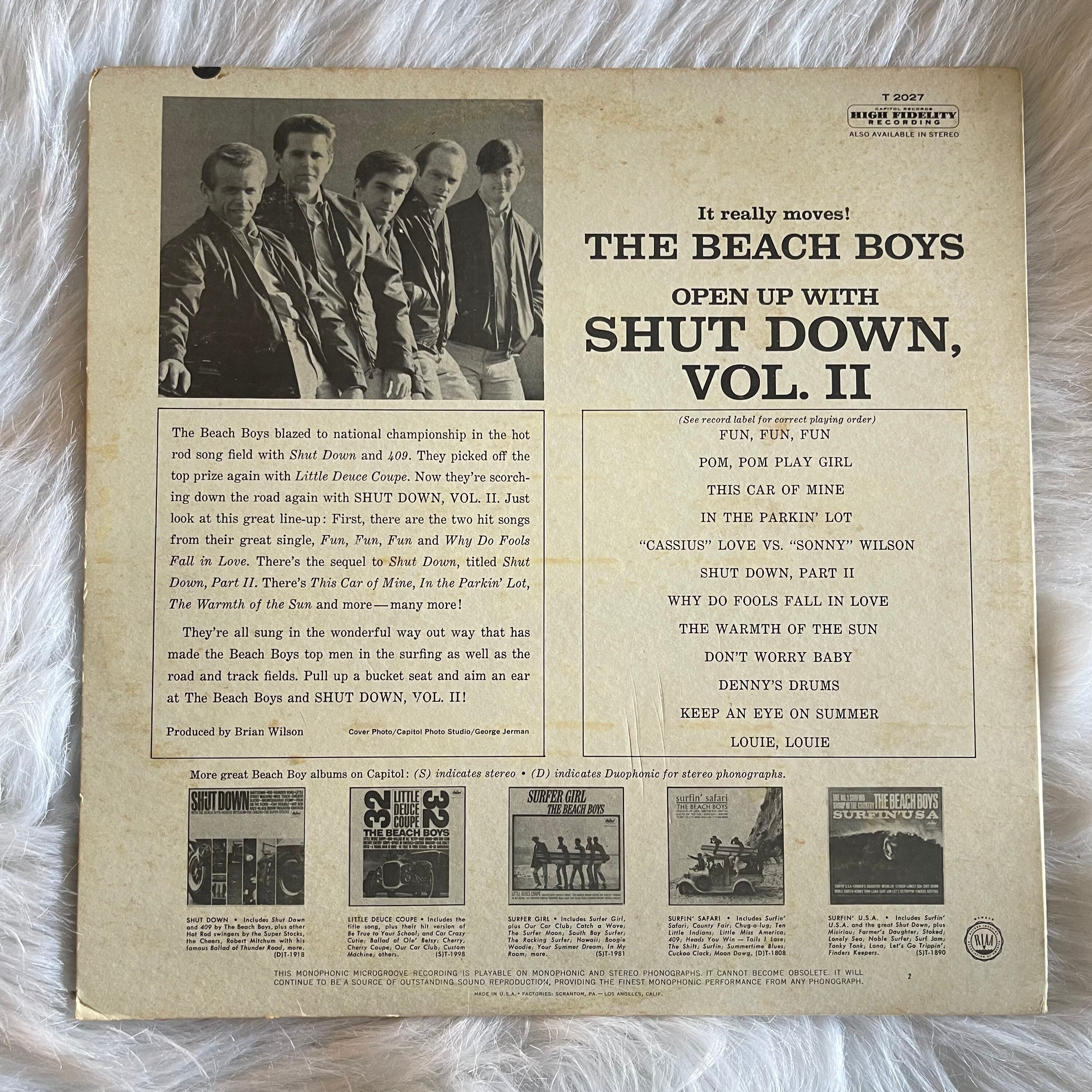 USorgmono盤　Beach Boys shutdown volume2 Beach Boys - Shut Down, Vol. 2 - Amazon.com Music