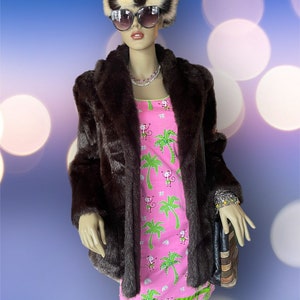 Vintage Tracey Richards Faux Fur Coat