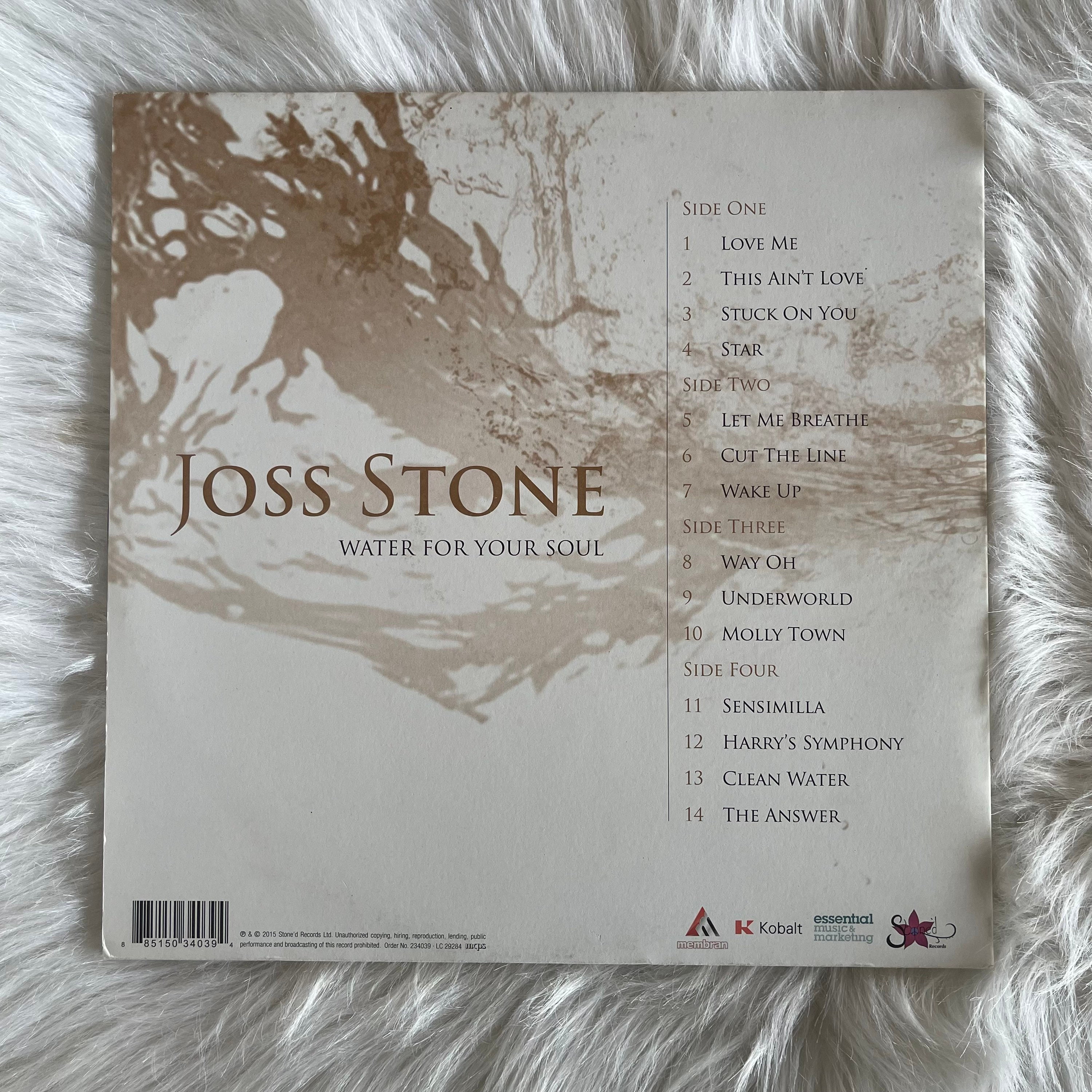 Joss Stone Water For Your Soul Vinyl Record