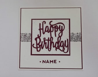 Personalisierte Karte zum Geburtstag