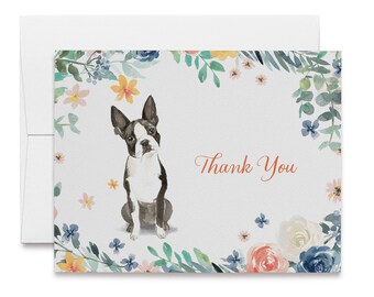 For Mother in Law Dog Note Cards Letter Writing Set New Client Idea Funny Christmas Card Ephemera Kit Groomsman Invite Boston Terrier
