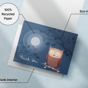 Woodland Animal Thank You Cards, Baby Shower Designs (Set of 12 with Envelopes) image 7