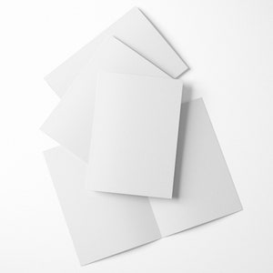 Blank White Cards and Envelopes, Printable, Perfect for Arts and Crafts, DIY 12 or 24 Eco-Friendly Note Cards image 7