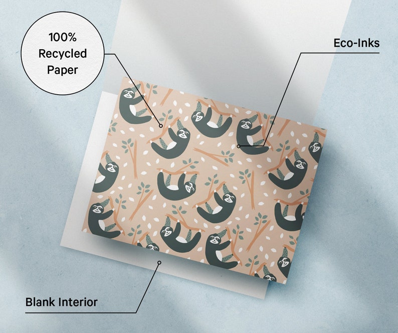 Jungle Animal Baby Shower Thank You Cards Ecofriendly Kids Etsy