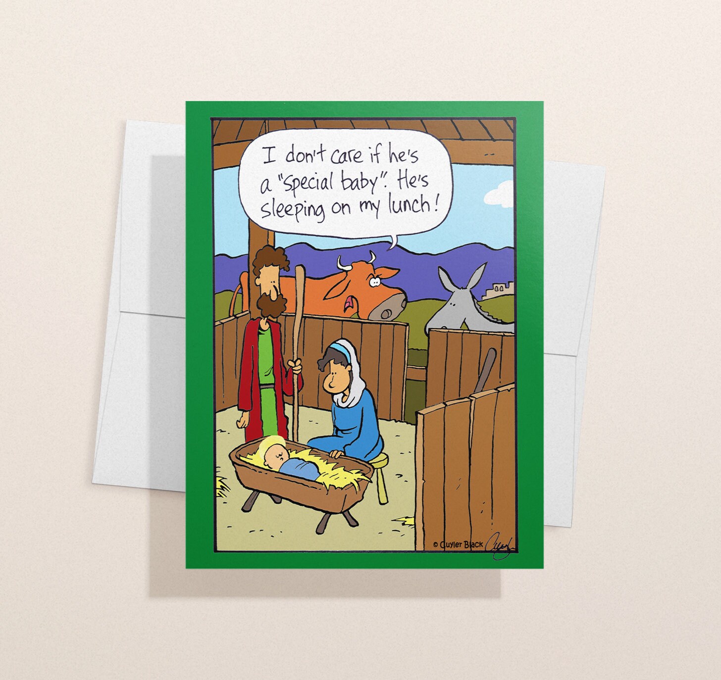 Religious Humor Nativity Card Christmas Christian Occasion Etsy