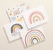 Rainbow Greeting Cards | Baby Shower Thank You Cards | Assorted Note Cards With Envelopes | 12 or 24 