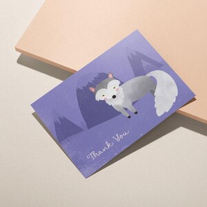 Woodland Animal Thank You Cards, Baby Shower Designs (Set of 12 with Envelopes) image 6