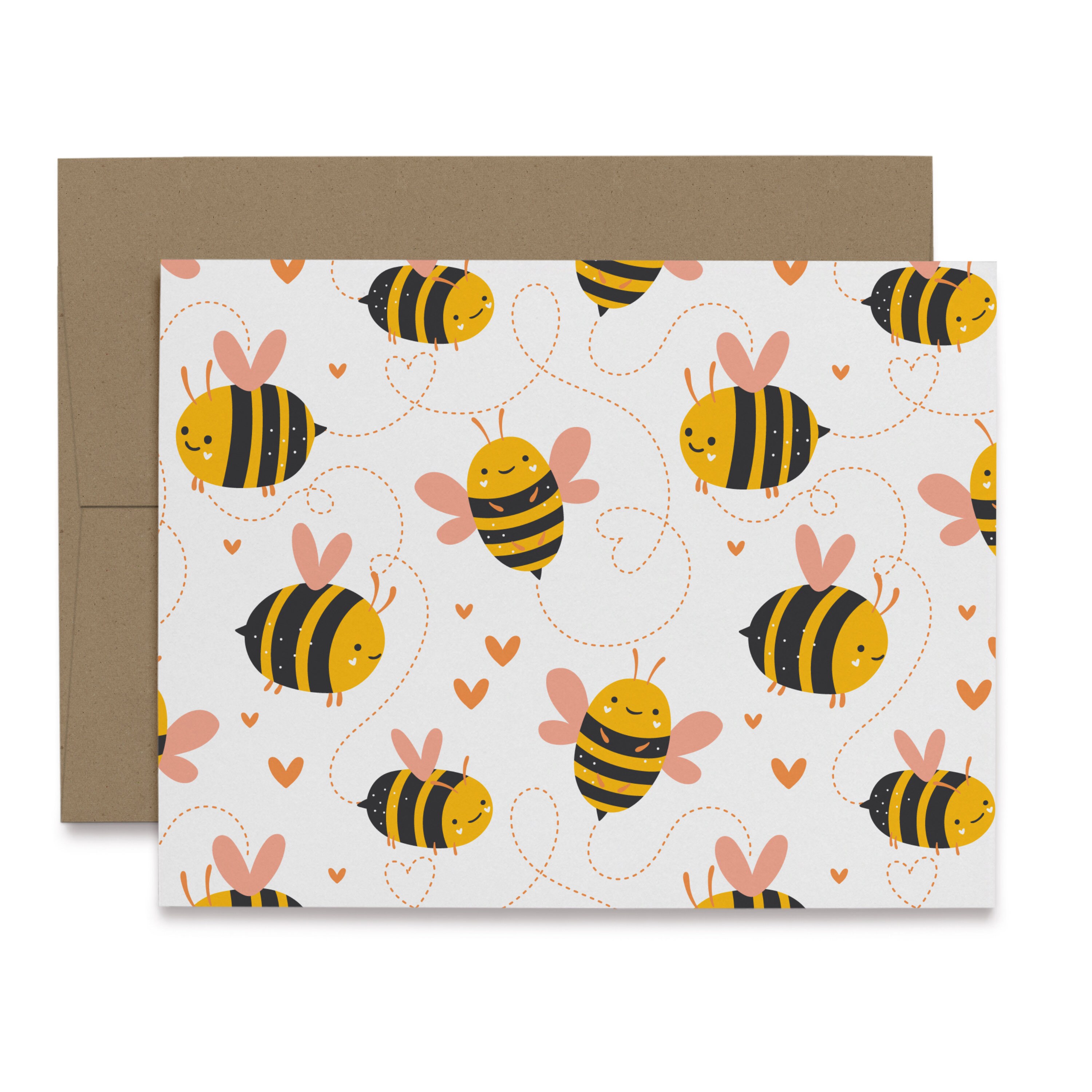 Bumble Bee Note Cards 12 24 or 48 EcoFriendly Note Cards Etsy