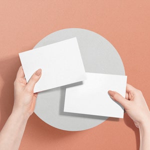 Blank White Cards and Envelopes, Printable, Perfect for Arts and Crafts, DIY 12 or 24 Eco-Friendly Note Cards image 3