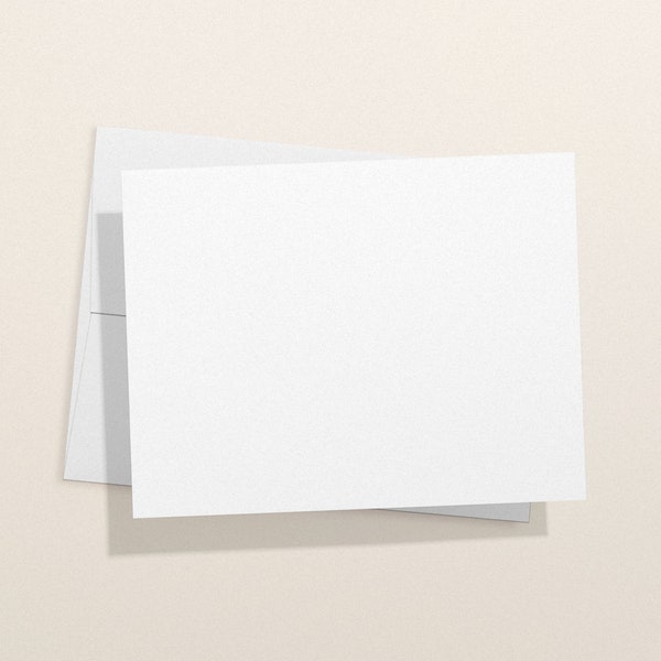 Blank White Cards and Envelopes, Printable, Perfect for Arts and Crafts, DIY - 12 or 24 Eco-Friendly Note Cards