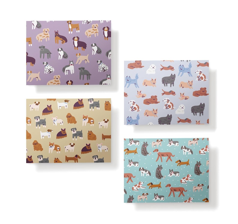 Dog Greeting Cards: Watercolor Dog Breed Art Set of 12 image 3