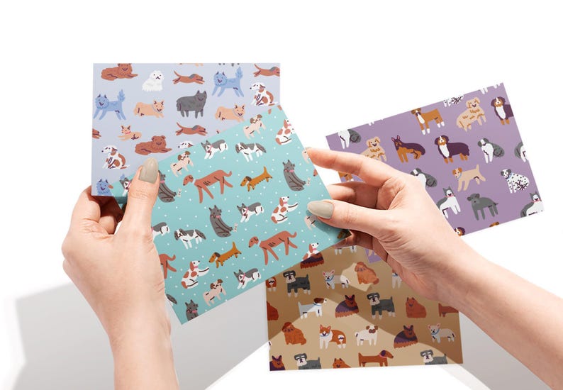 Dog Greeting Cards: Watercolor Dog Breed Art Set of 12 image 2