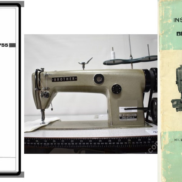 Manual de instrucciones de la máquina de coser industrial Brother DB2-B755 descargar en pdf