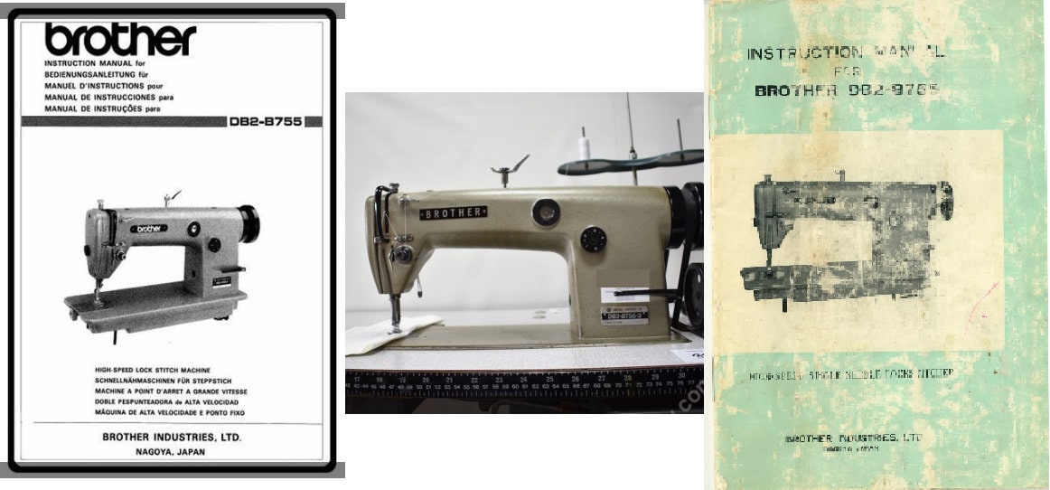 Brother DB2 B Industrial Sewing Machine Instruction Manual   Etsy