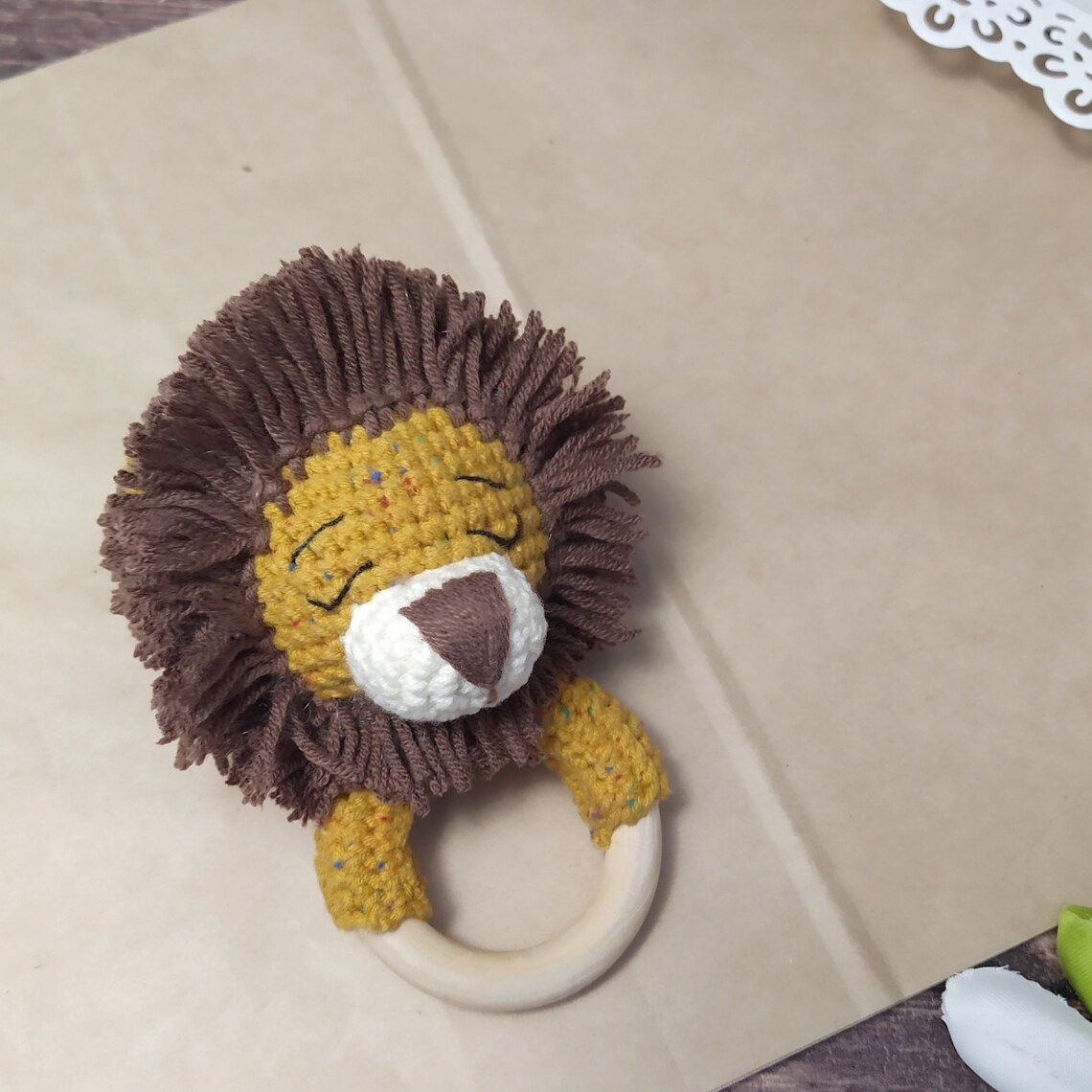 Baby rattle crochet LION king PATTERN crochet teether Etsy