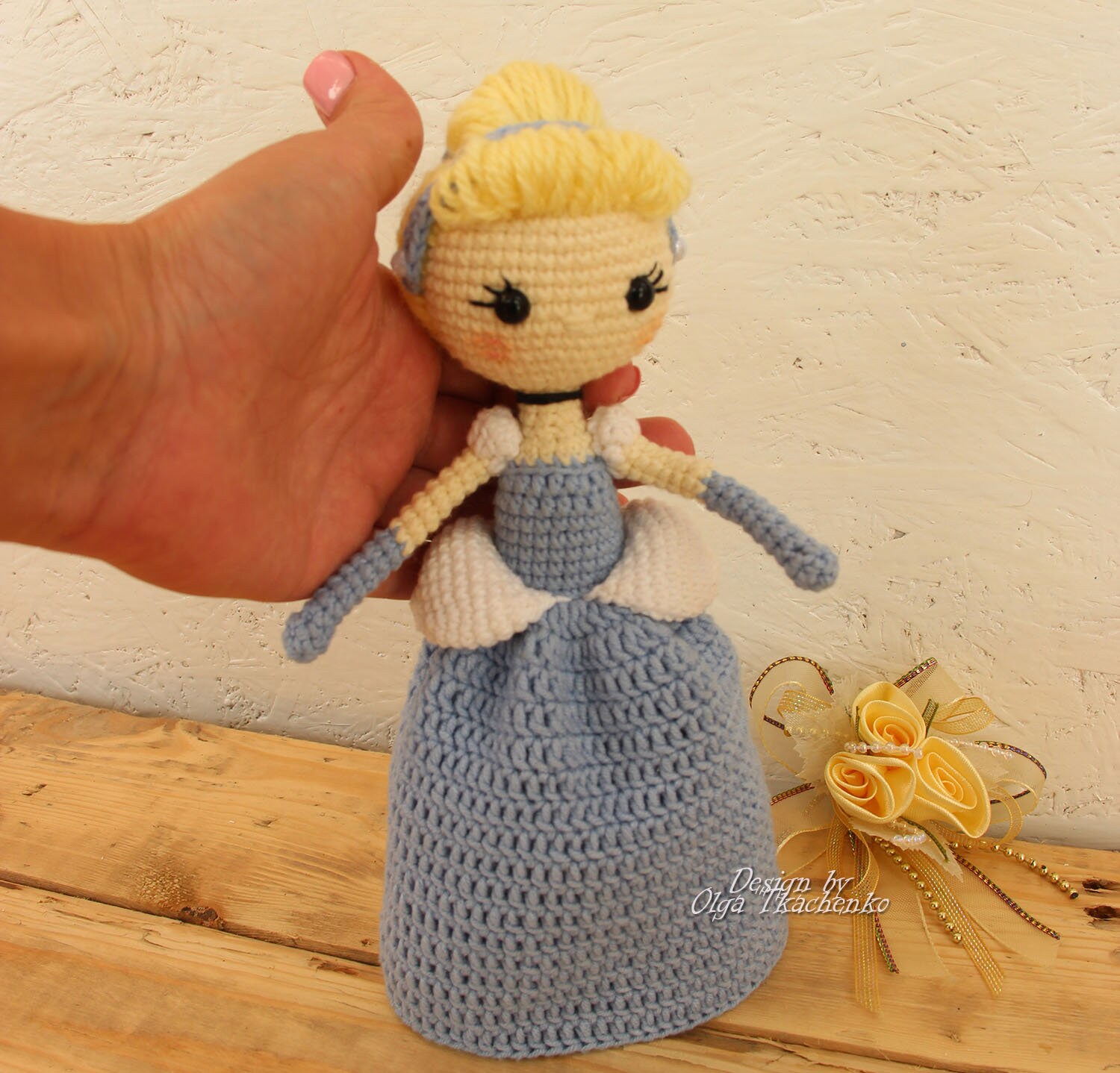 Crochet doll Pattern Disney Princess Cinderella pdf Amigurumi Etsy