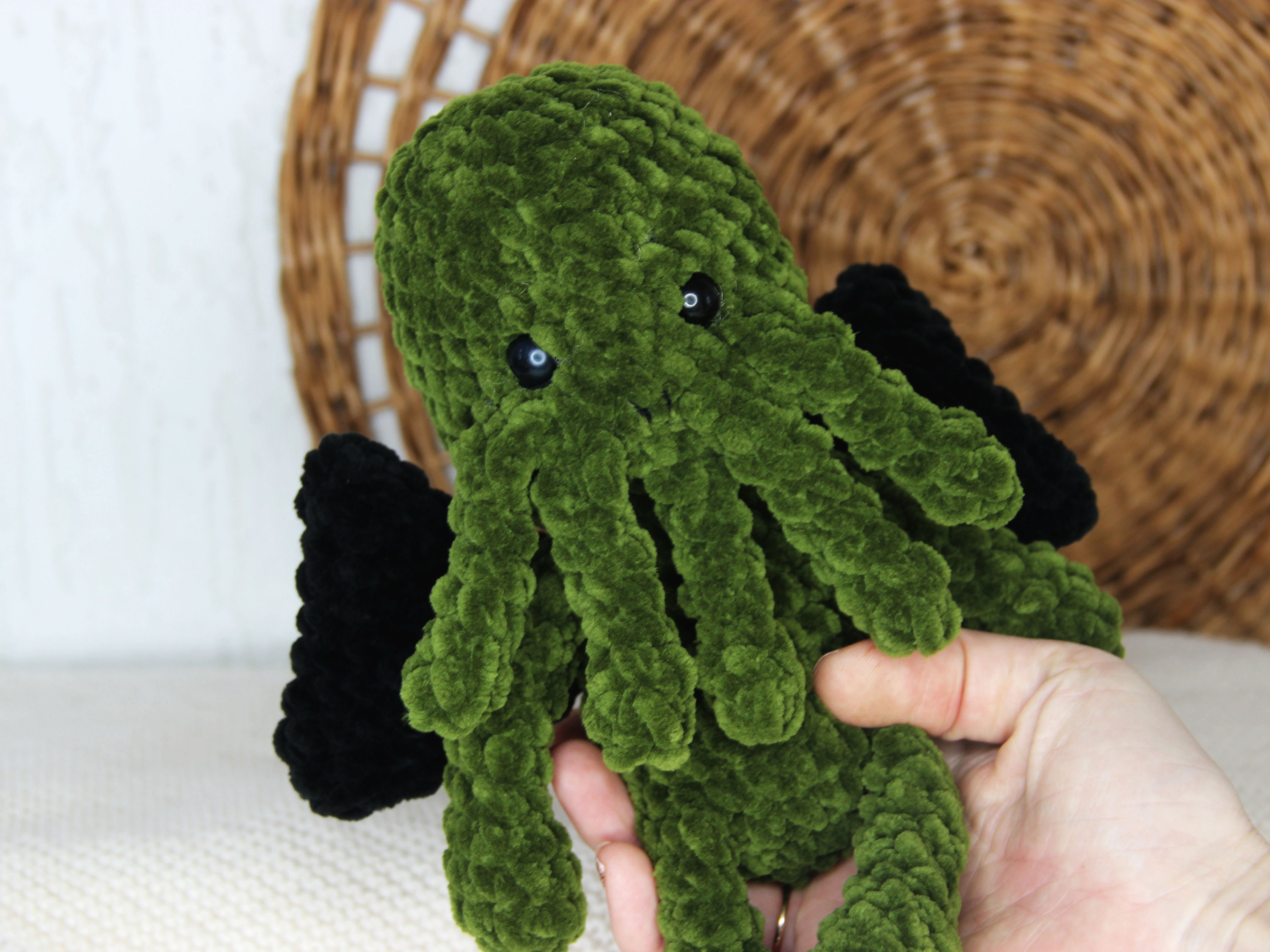 Cthulhu plush idol crochet PATTERN Chibi cthulhu amigurumi Etsy