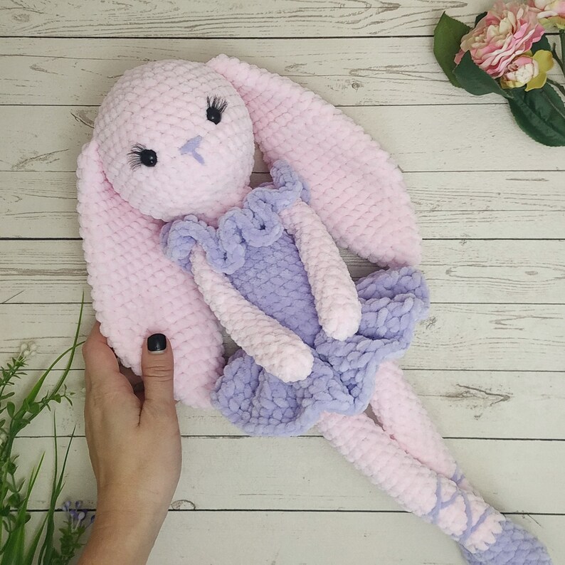 Crochet PATTERN stuffed bunny toys for baby girl nursery. Etsy