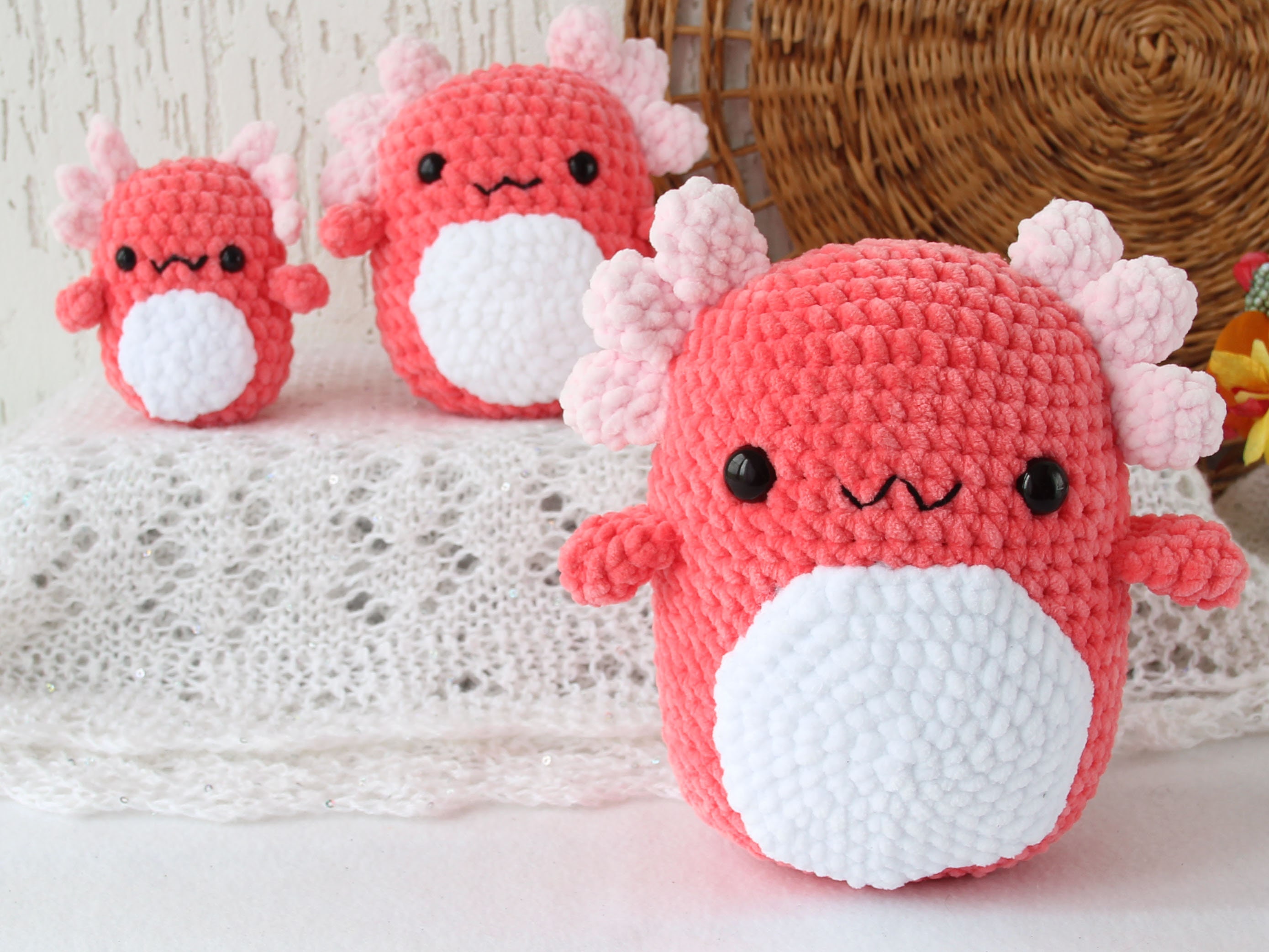3in1 Axolotl Squishmallow crochet PATTERN PDF amigurumi Etsy