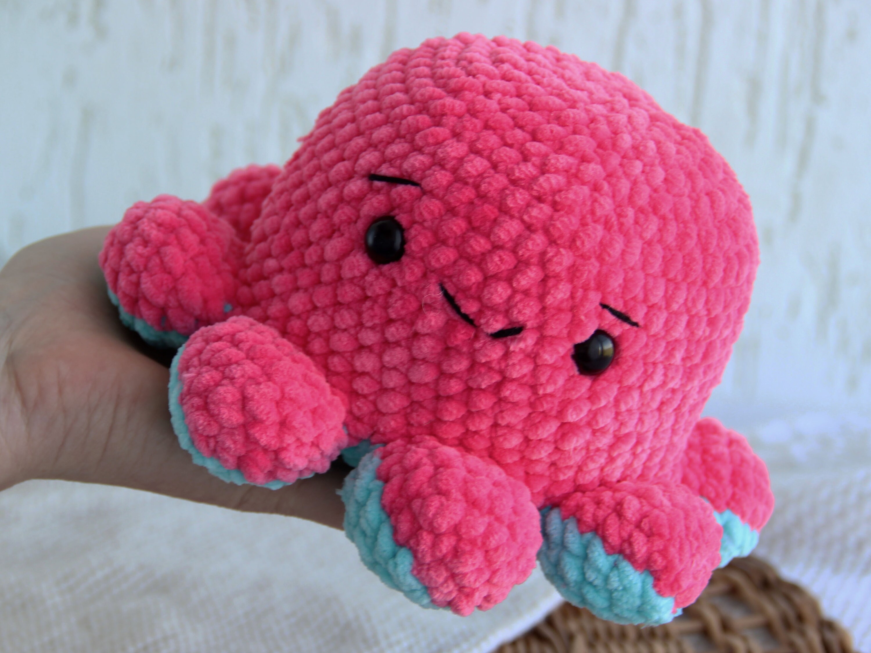 Amigurumi PATTERN Reversible plush Octopus | Etsy