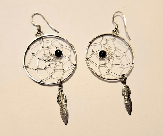 Beautiful Vintage Solid Silver Native American In… - image 2