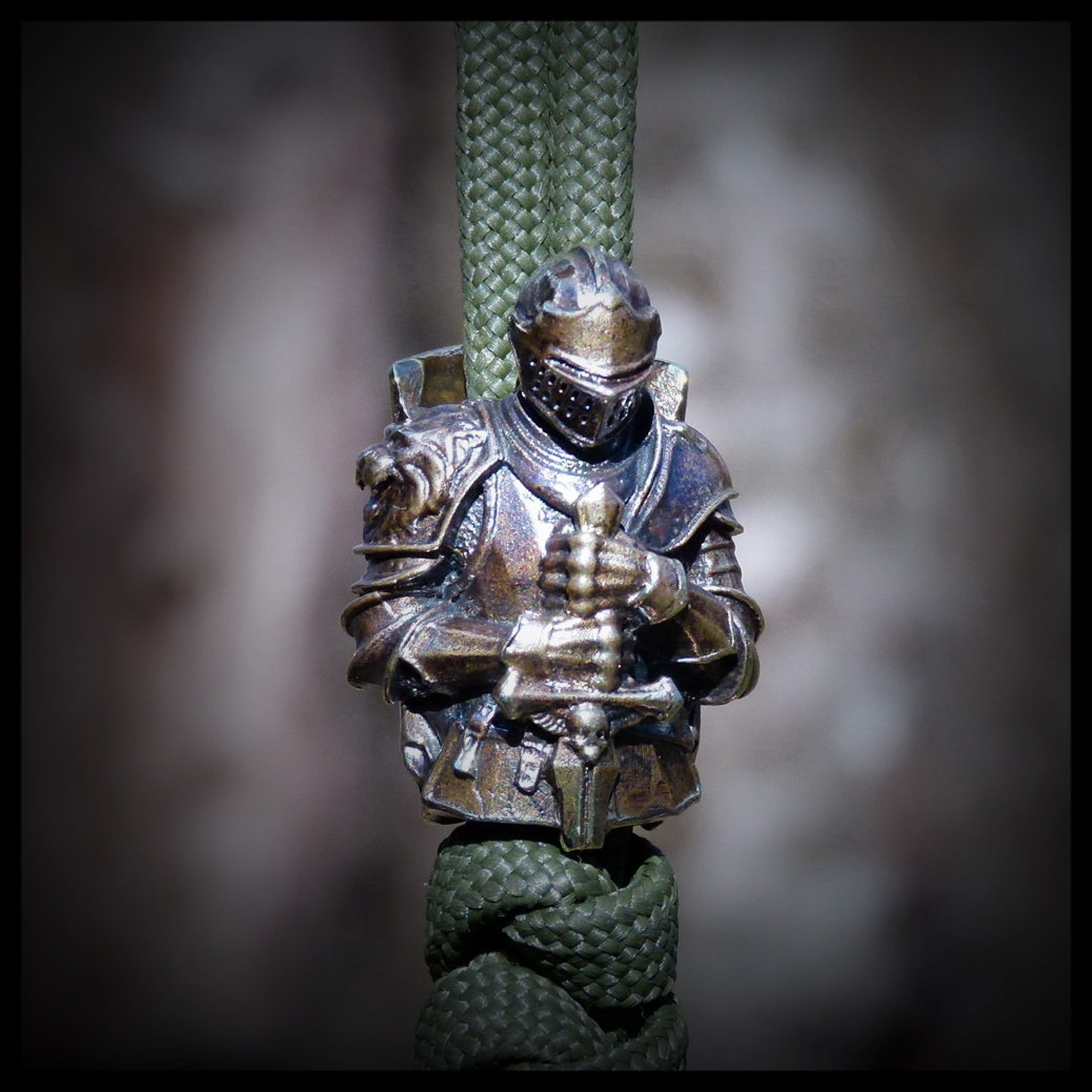 Paracord bead Knight EDC beadknife beadslanyard Etsy
