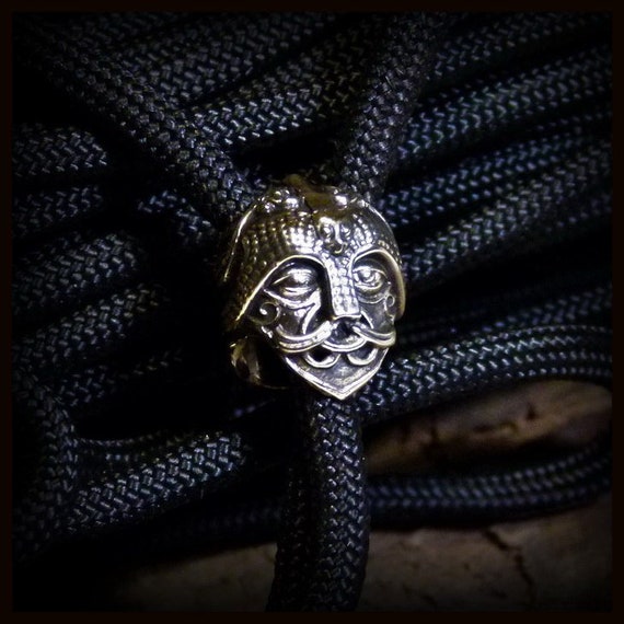Paracord bead Viking Odin's Mask knife | Etsy