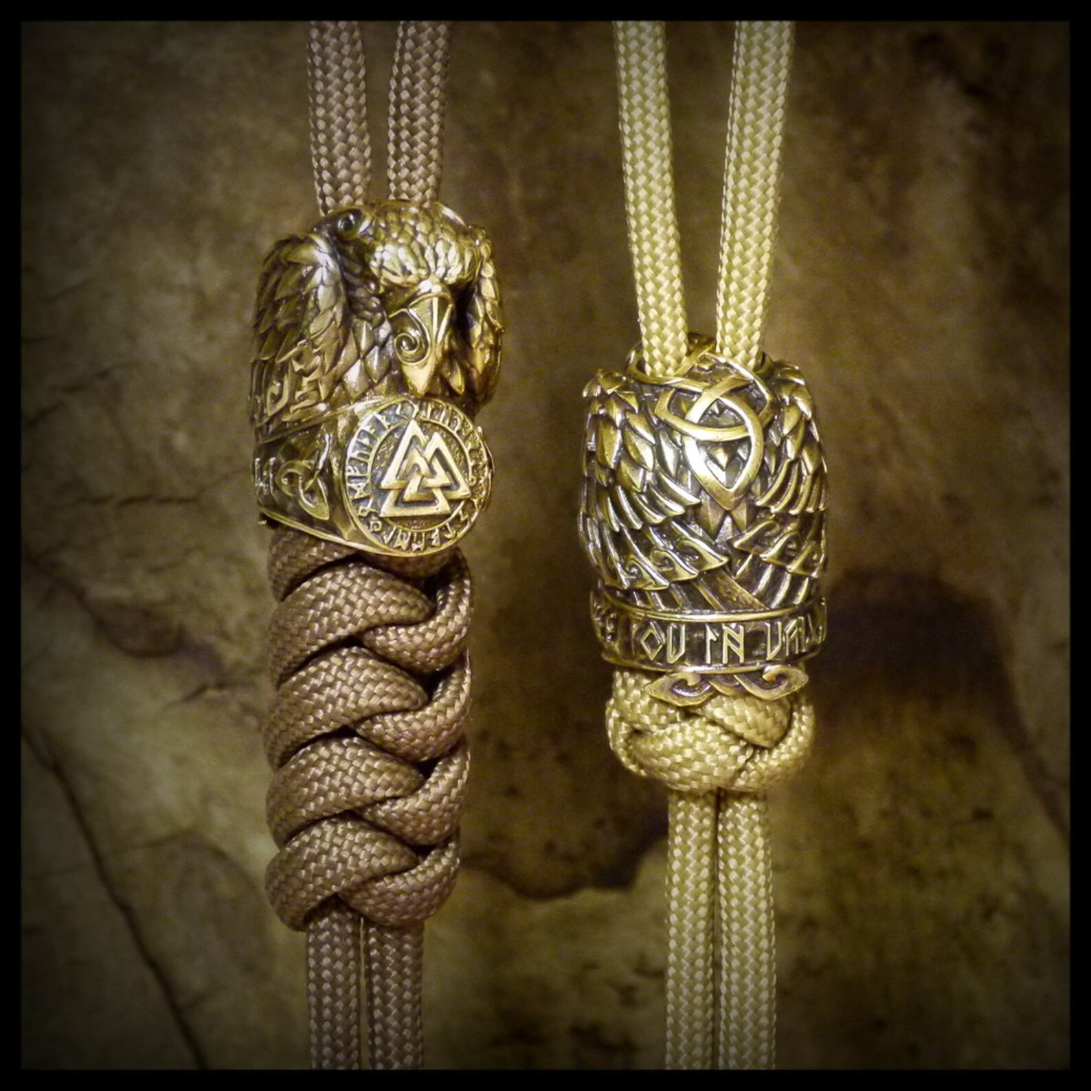 Paracord bead Ring of Odin EDC beadsknife Etsy