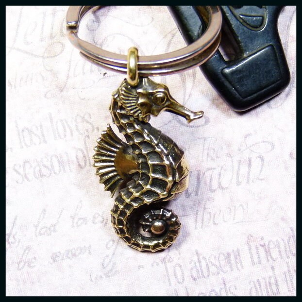Keychain Seahorse keychains keyringsgift for Etsy