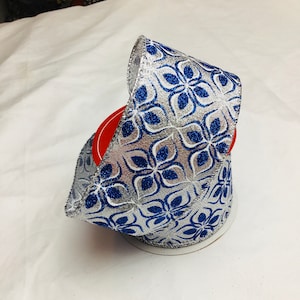 Blue and silver