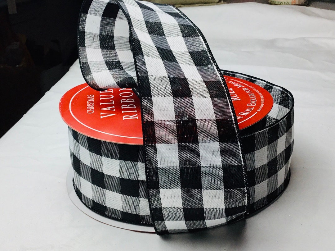 Buffalo Check Ribbon Wired - Etsy