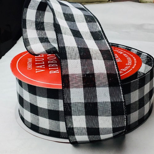 Buffalo Check Ribbon Wired - Etsy