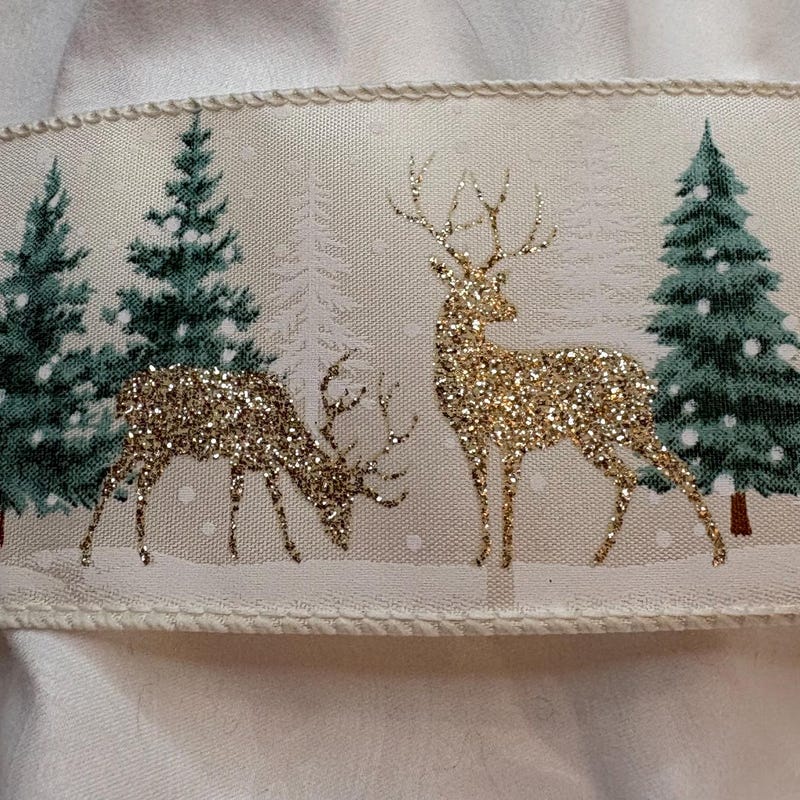 Top Ten Ribbons Reindeer Velvet Ribbon - Etsy