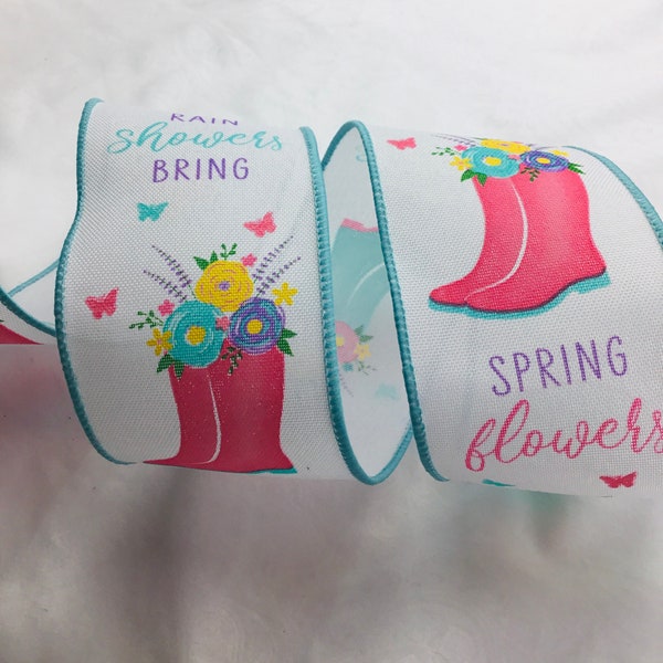 Spring rain boots