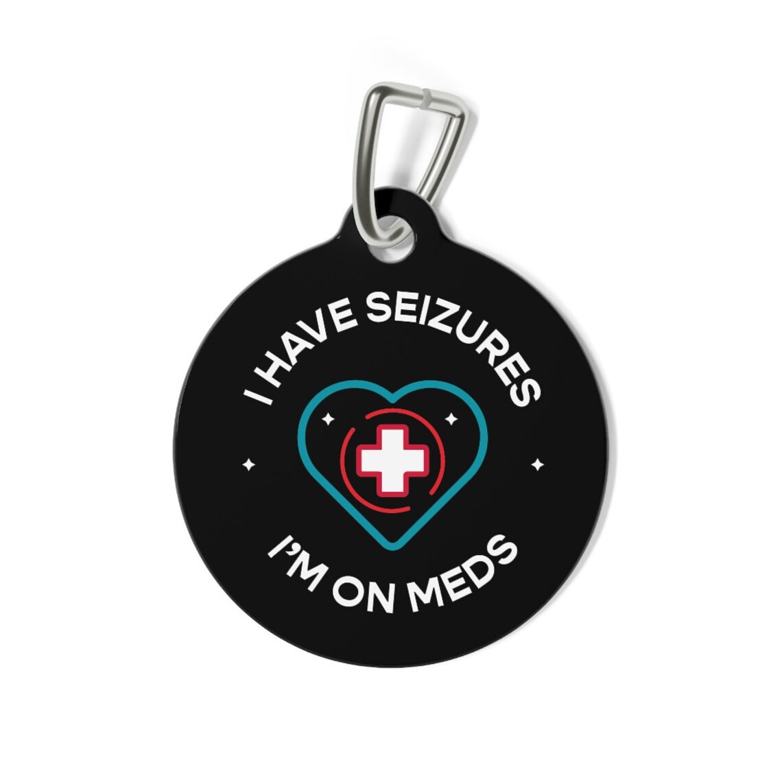 I Have Seizures Pet Tag Medical Tag Seizure Tag Etsy