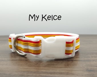 KC Chiefs Dog Collar: 1-Inch Wide NFL Quick Release Collar