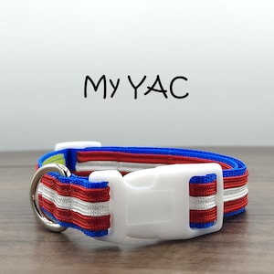 Bills Mafia Dog Collar, Buffalo Bills Sports Dog Collar, Red White & Blue Dog Collar, Quick Release New Puppy Collar, Andre Reed Fan, My YAC