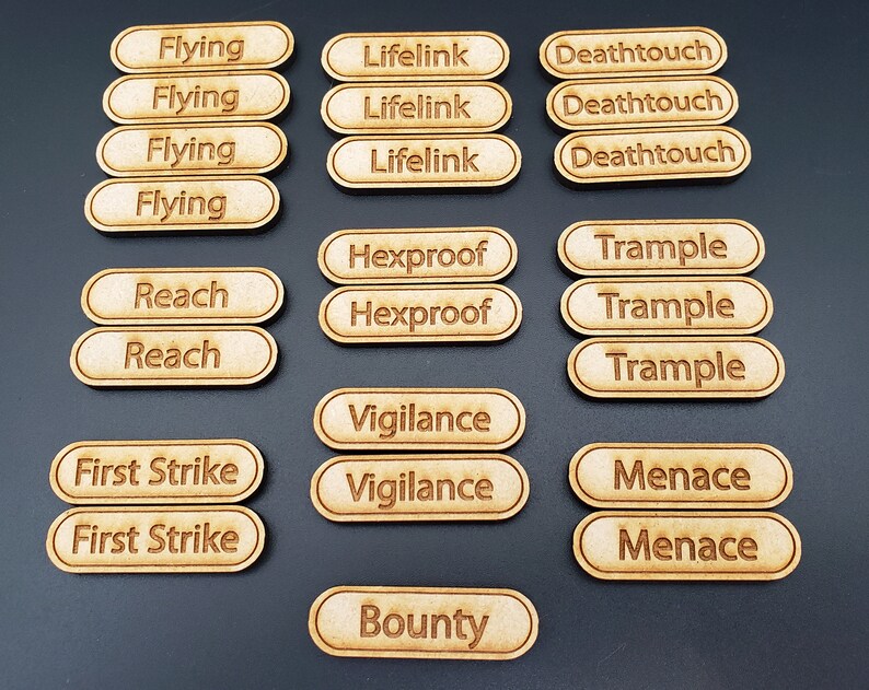 100x MTG Counters MDF Ability and 1/1 Tokens Set of 100 | Etsy
