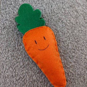 Charity carrot cat toy