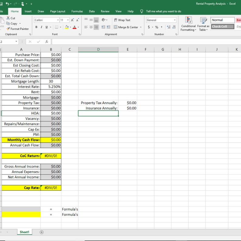 rental property analysis spreadsheet excel download rental property spreadsheet