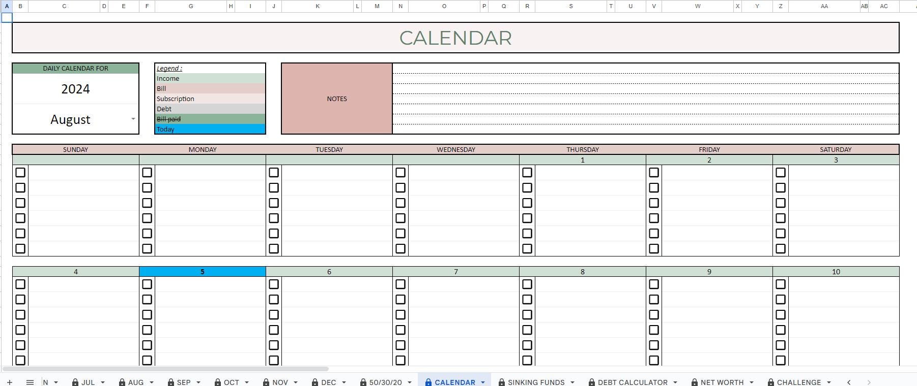 Budget Debt Payoff and Net Worth Tracker Etsy