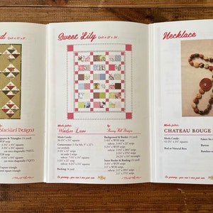 Moda booklet with 18 sewing DIY quilting projects image 3