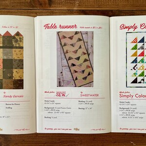 Moda booklet with 18 sewing DIY quilting projects image 4