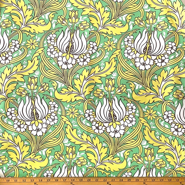 Amy Butler Soul Blossoms Home Dec, Temple Tulips, col. Emerald, 100% Cotton Sateen Home Dec Fabric