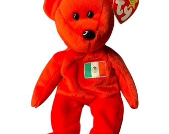 Ty beanie baby - osito the mexician bear (usa exclusive) (8.5 inch) - mwmts